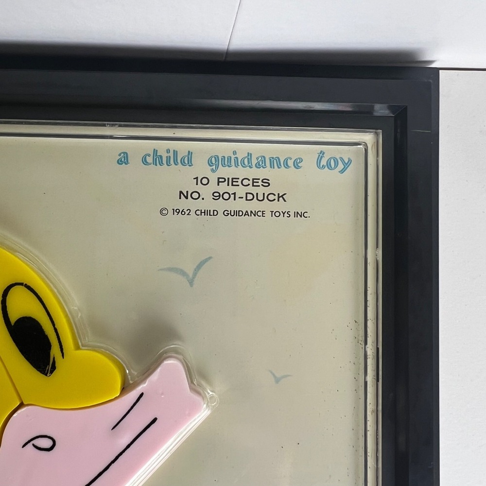 Vintage Duck Child Guidance Toys Plastic Tray Puzzle 1962 - Picture 4 of 10